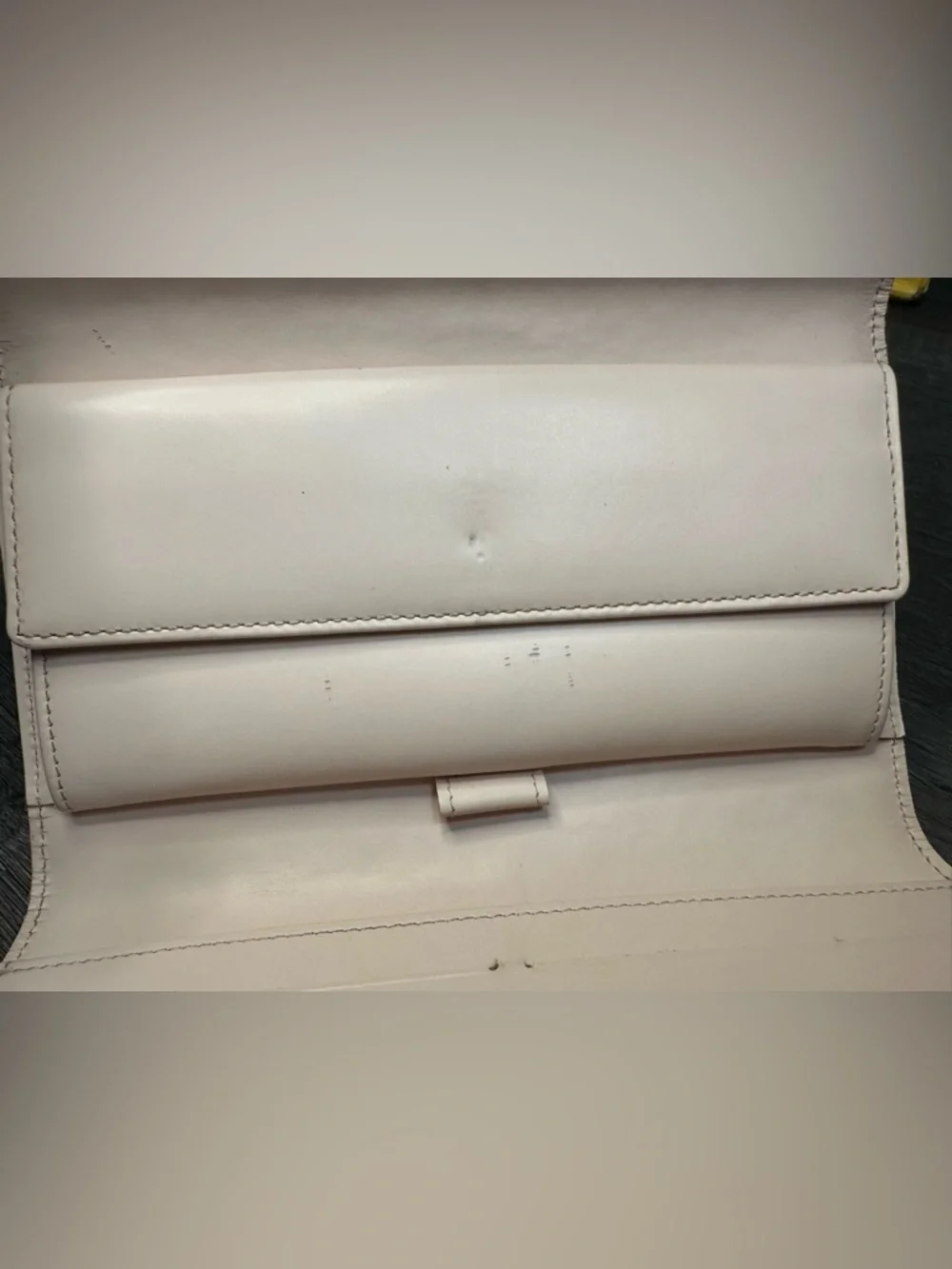 Louis Vuitton Yellow Vernis Monogram Snap Continental Wallet